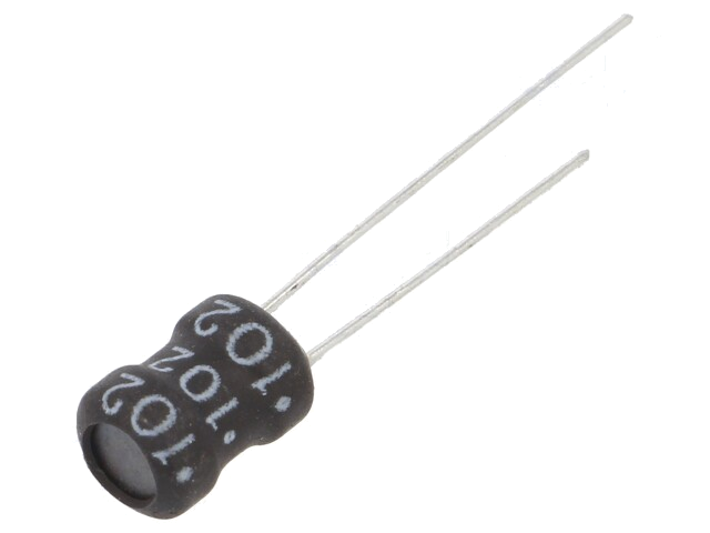 Smoorspoel: draadgewonden; THT; 1mH; 120mA; 3,9Ω; ±10%; Ø6,7x12mm Smoorspoel: draadgewonden; THT; 1mH; 120mA; 3,9Ω; ±10%; Ø6,7x12mm